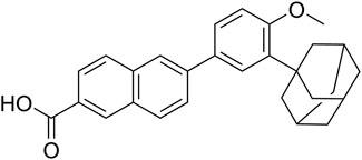 Environmentally sensitive fluorescence of the topical retinoid adapalene